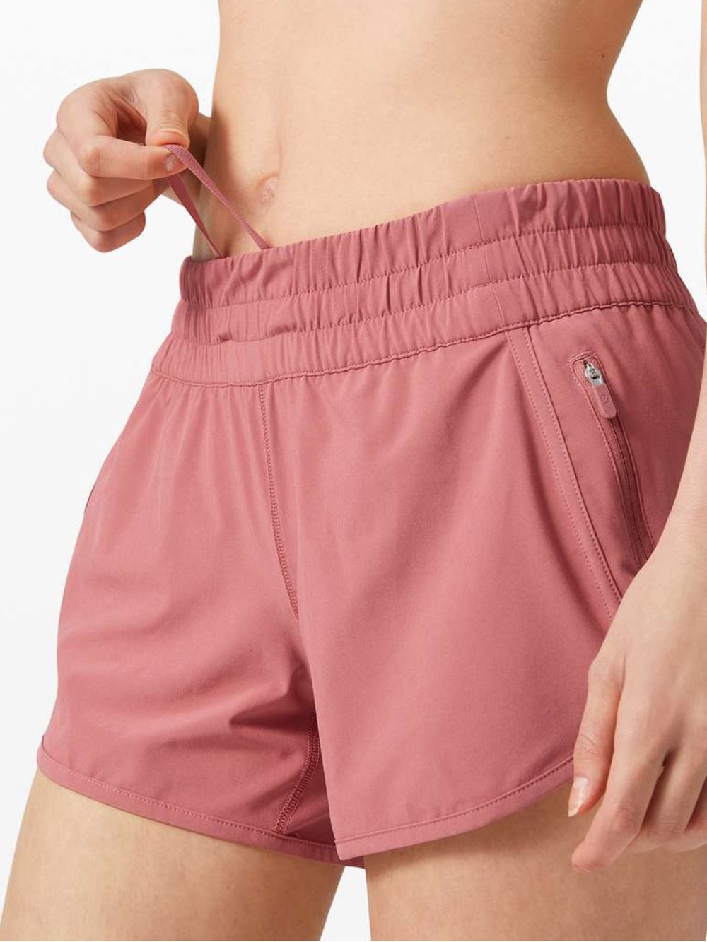 Lululemon Tracker Short V *4" Cherry Tint Size 8